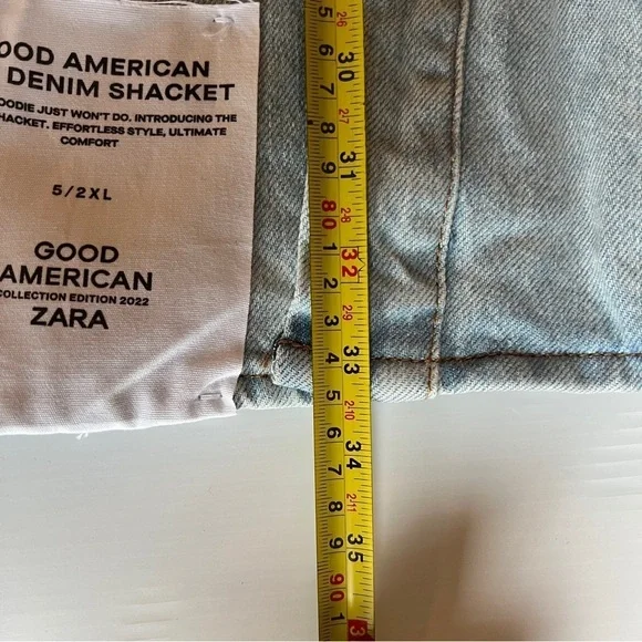 ZARA DENIM JACKET SHIRTGOOD AMERICAN COLLECTION2553/066